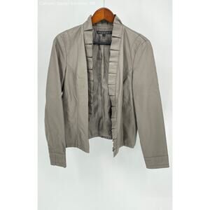 Baccini‎ Gray Women's Faux Leather Jacket - Size Medium